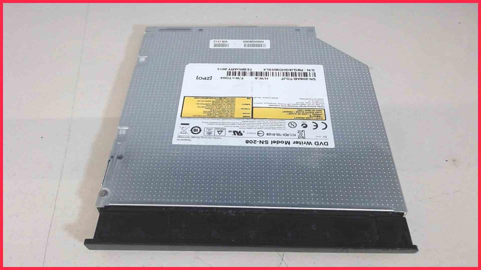 DVD Burner Writer & cover SN-208 SATA Toshiba Satellite Pro C870-1EV