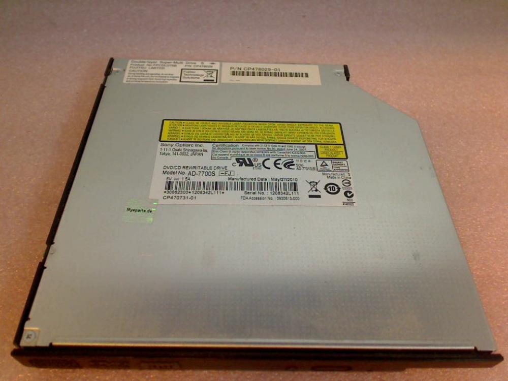 DVD Burner Writer & cover Sony AD-7700S SATA Fujitsu Lifebook S710