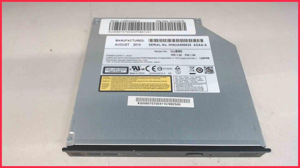 DVD Burner Writer & cover UJ890 SATA Acer Extensa 5635ZG ZR6