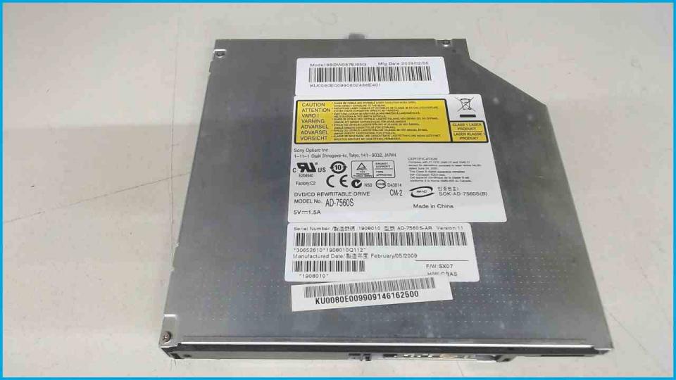DVD burner without cover AD-7560S Acer Aspire 6530G ZK3 -2