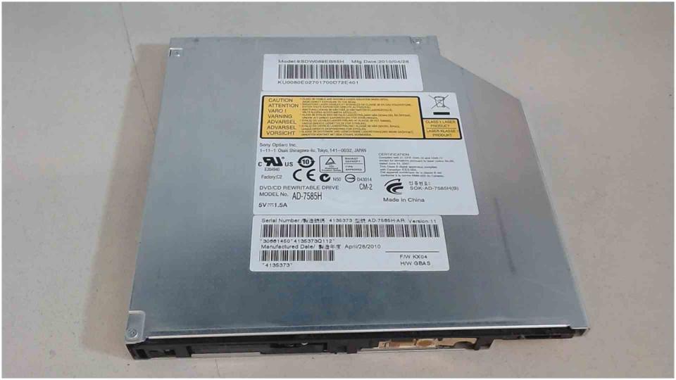 DVD burner without cover AD-7585H SATA Aspire 7745G ZYBA -2