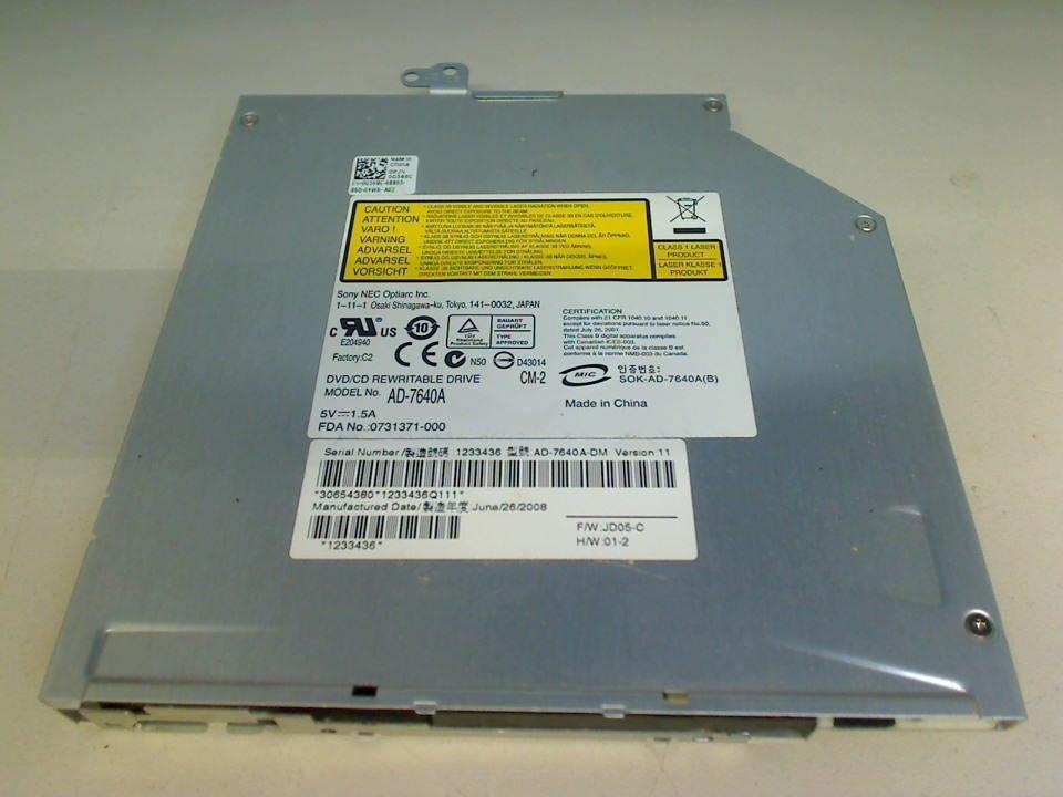 DVD burner without cover AD-7640A SlotIn Dell Vostro 1310 PP36S