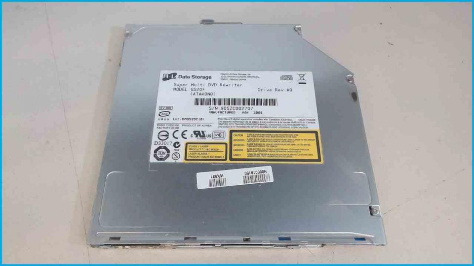 DVD burner without cover GS20F SATA Toshiba Satellite U500-115
