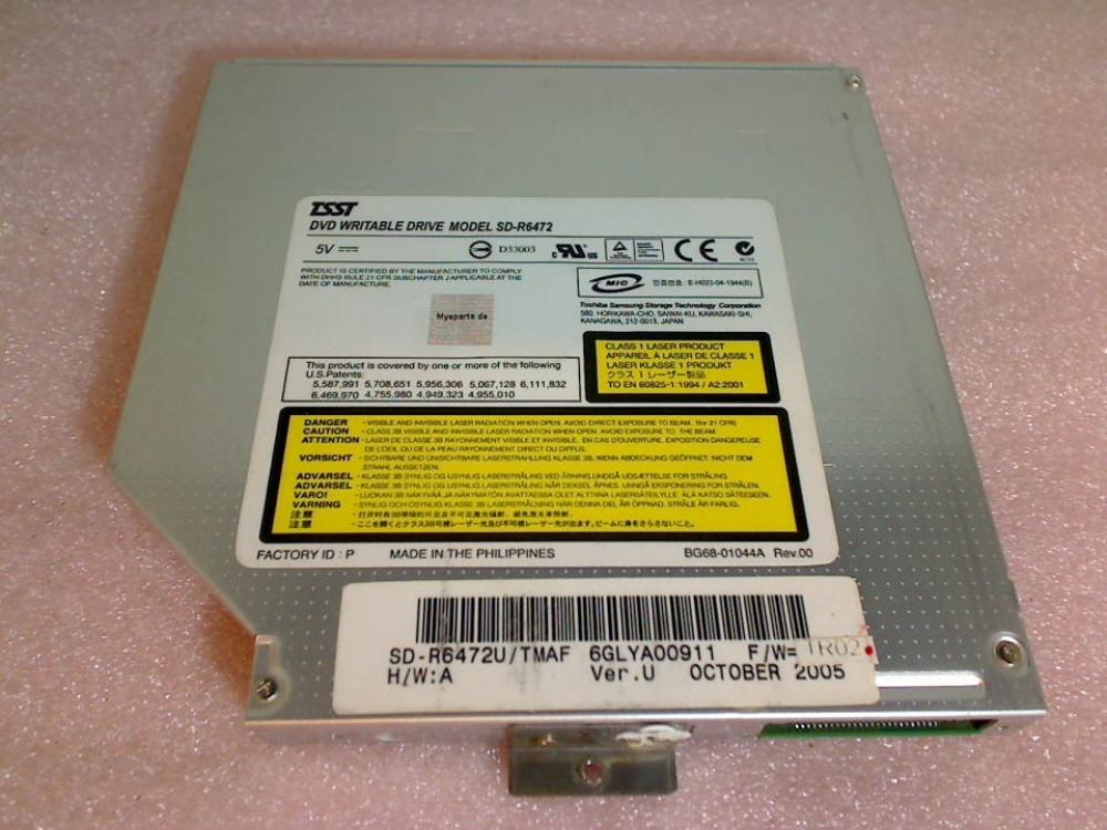 DVD burner without cover Model SD-R6472 Gericom Overdose 1440e