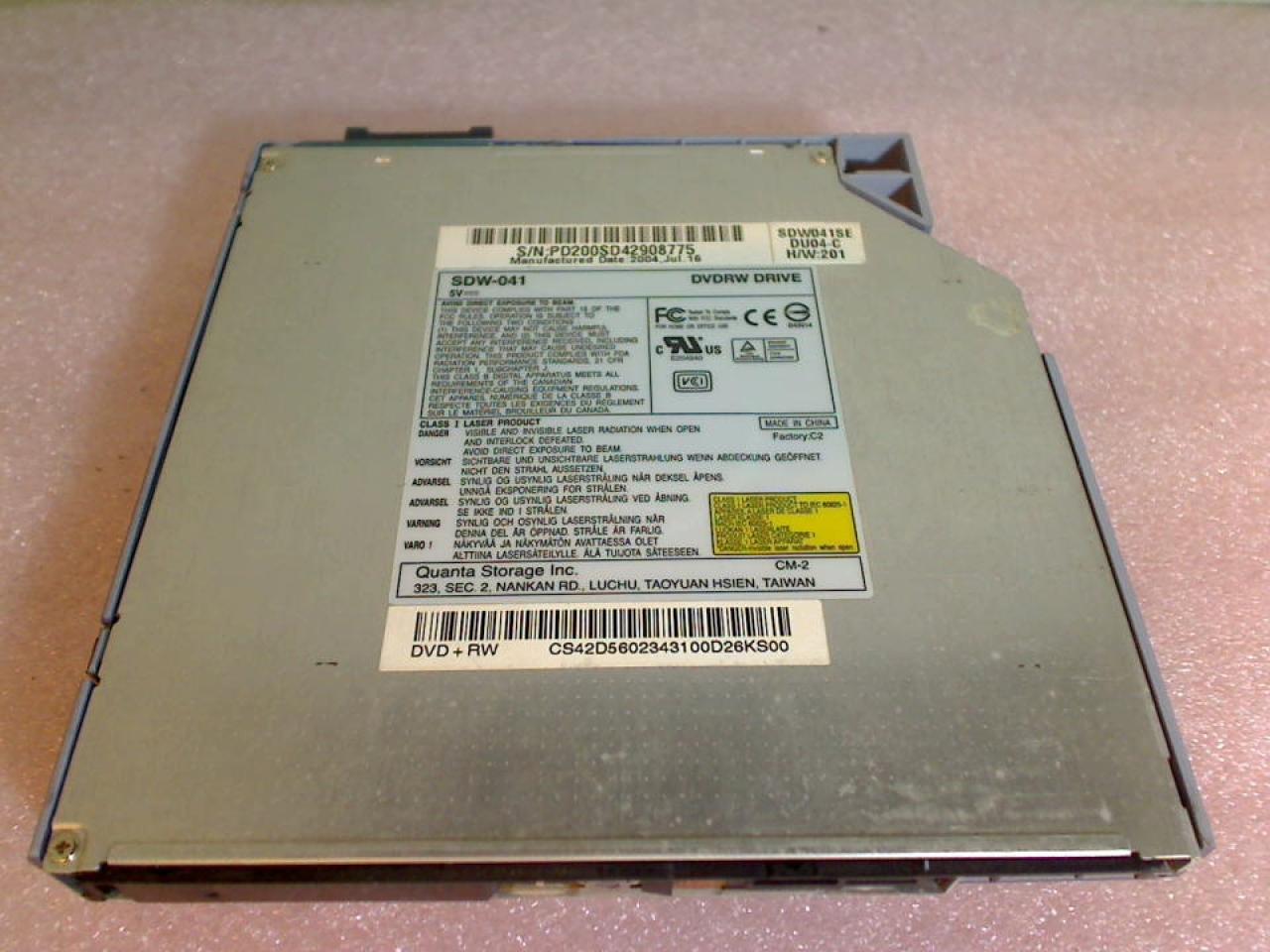 DVD burner without cover SDW-041 DVDRW Drive Sony PCG-8N2M PCG-GRT815E