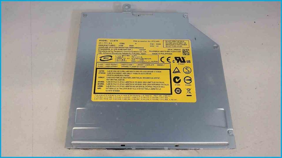 DVD burner without cover SlotIn UJ-875 Dell Vostro 1710 PP36X