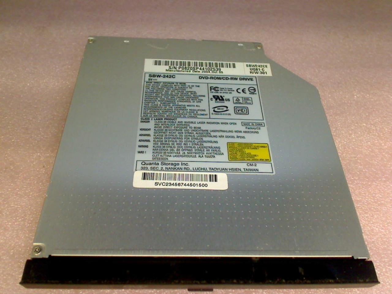 DVD-ROM Drive Module + Blende SBW-242C Averatec 5500 AV5505-GE1