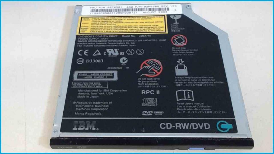 DVD-ROM Drive Module CD-RW/DVD IBM Thinkpad T40 (IDE)