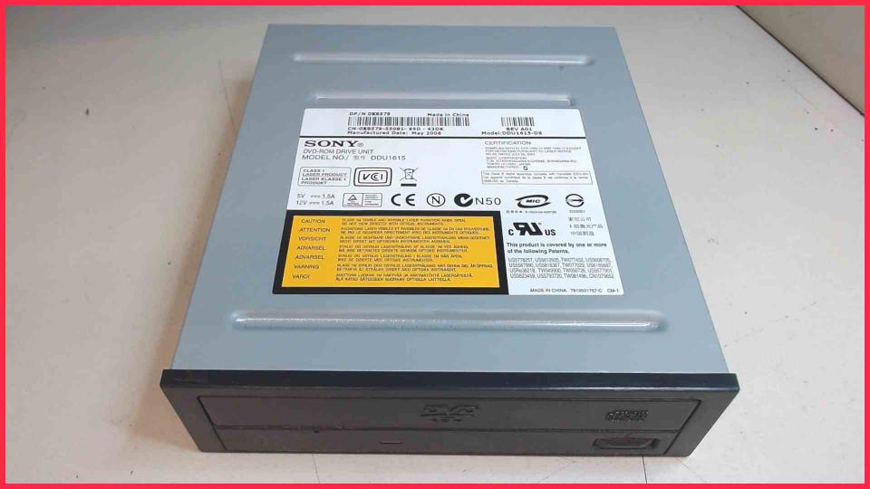 DVD-ROM Drive Module Sony DDU1615 AT/IDE Dell Dimension 9150