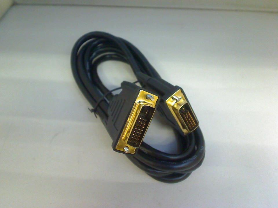 DVI-D monitor cable (1,8m) Schwarz Stecker/Stecker OBI Neu OVP