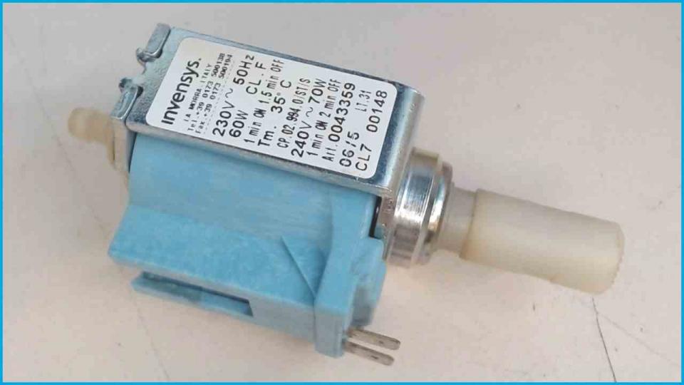 Pressure water pump Invensys CP.02.994.0/ST/S Impressa S9 Typ 647 A1 -2