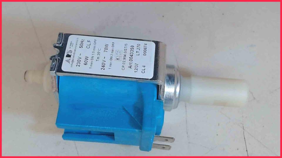 Druck Wasserpumpe Invensys CP.02.994.0/ST/S Miele CM 5200 Typ 712