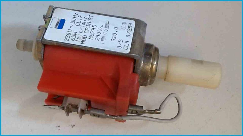 Pressure water pump MOD CP3A/ST M8745 220V Impressa S95 Typ 641 B1