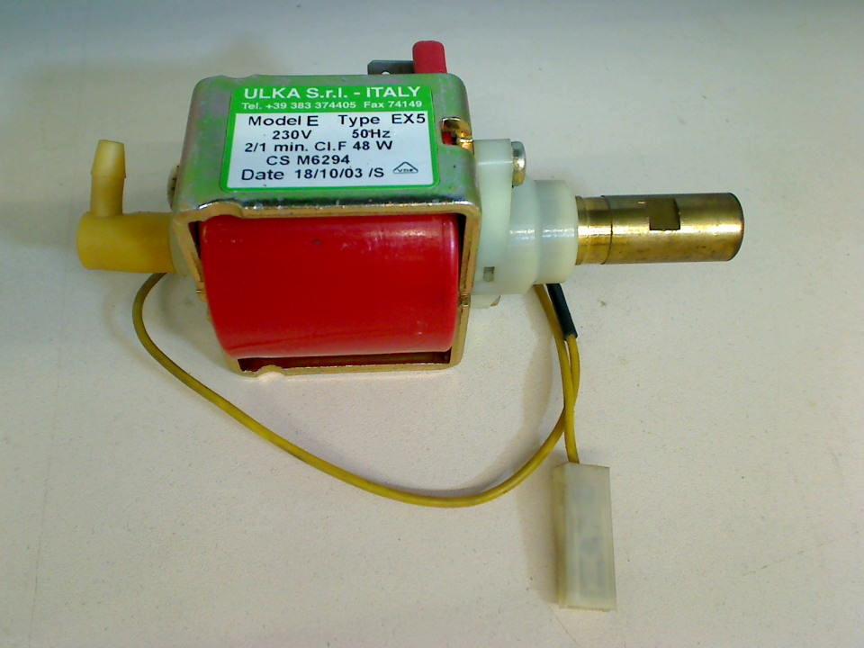 Pressure water pump Model E Type EX5 Saeco Incanto SUP021YDR
