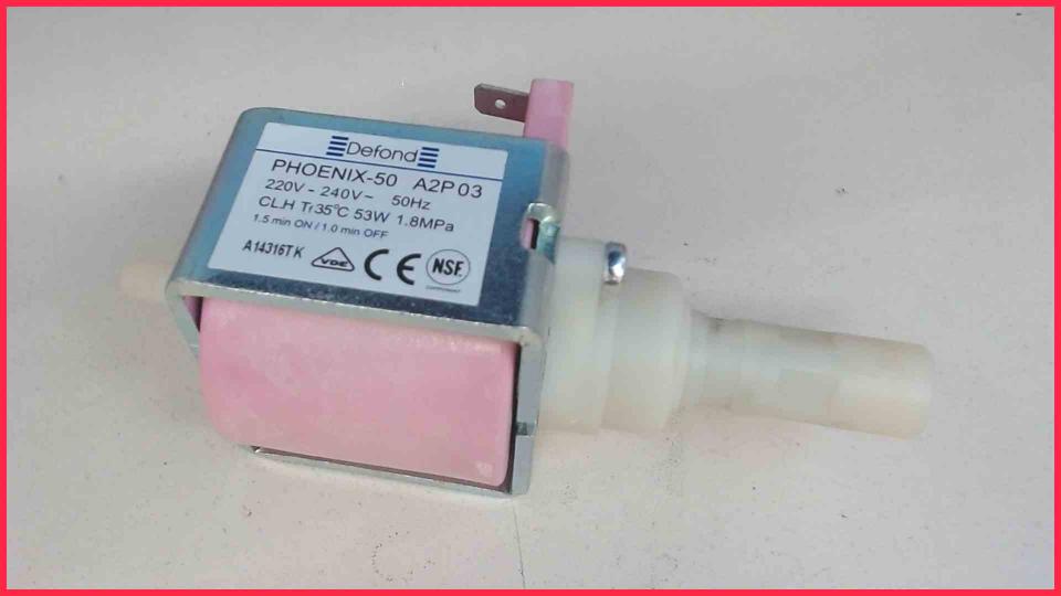 Pressure water pump PHOENIX-50 A2P 03 Saeco Cafissimo HD8602