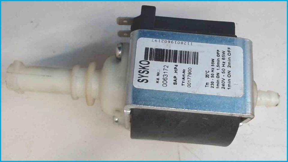 Pressure water pump SYSKO SAP.HP4 0063172 Impressa C5 ZES Type 666