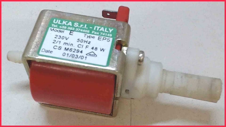 Pressure water pump Ulka Model E Type EO5 230V Quick Mill 05000A