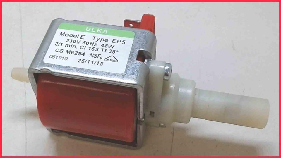 Pressure water pump Ulka Model E Type EP5 DeLonghi Perfekta ESAM5400.R -2