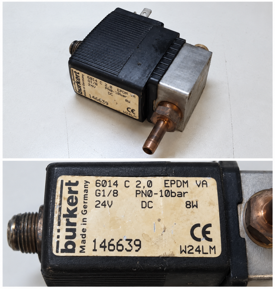 Electro solenoid valve 3/2-Wege Ventil 24V DC 8W WMF Bistro 03.8106.1500