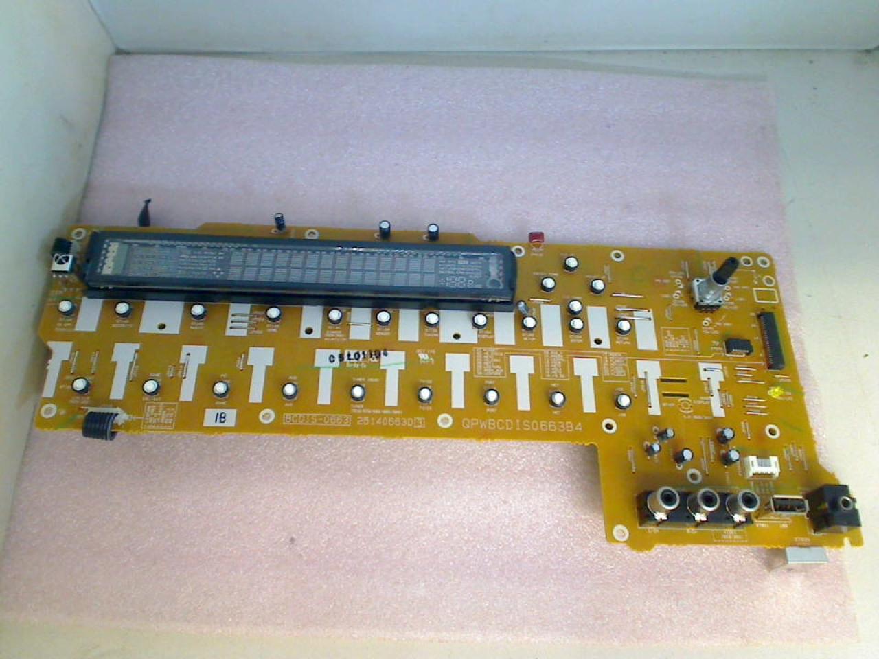 Elektronik Board Platine Bedienfeld BCDIS-0663 ONKYO TX-NR509(B)