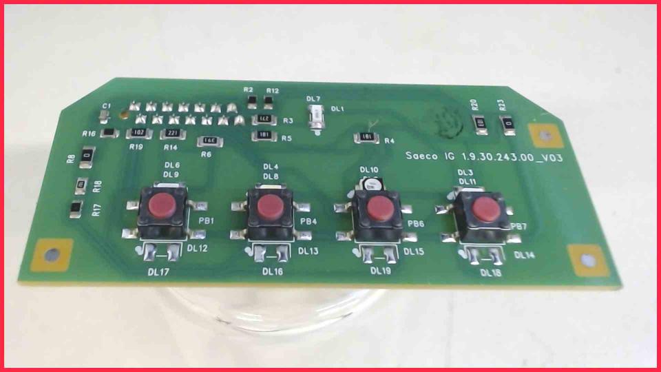 Electronic Board LCD Control Panel 1.9.30.243.00_V03 Saeco Cafissimo HD8602