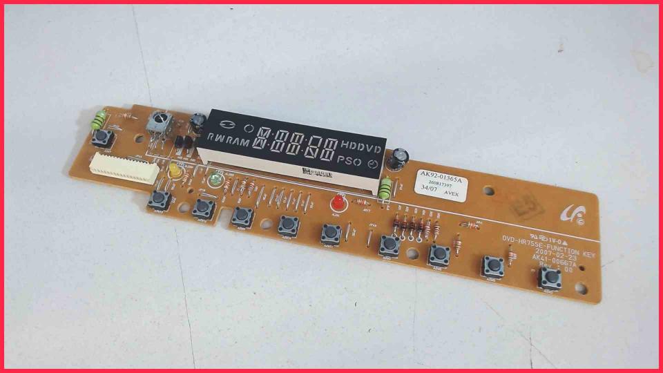 Elektronik Board Platine LCD Bedienfeld DVD-HR755E Samsung DVD-HR753