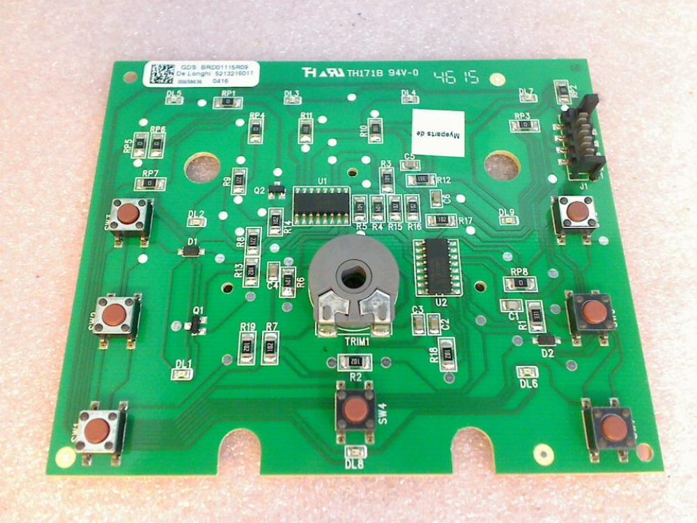 Electronic Board LCD Control Panel DeLonghi Magnifica S ECAM 21.116.B