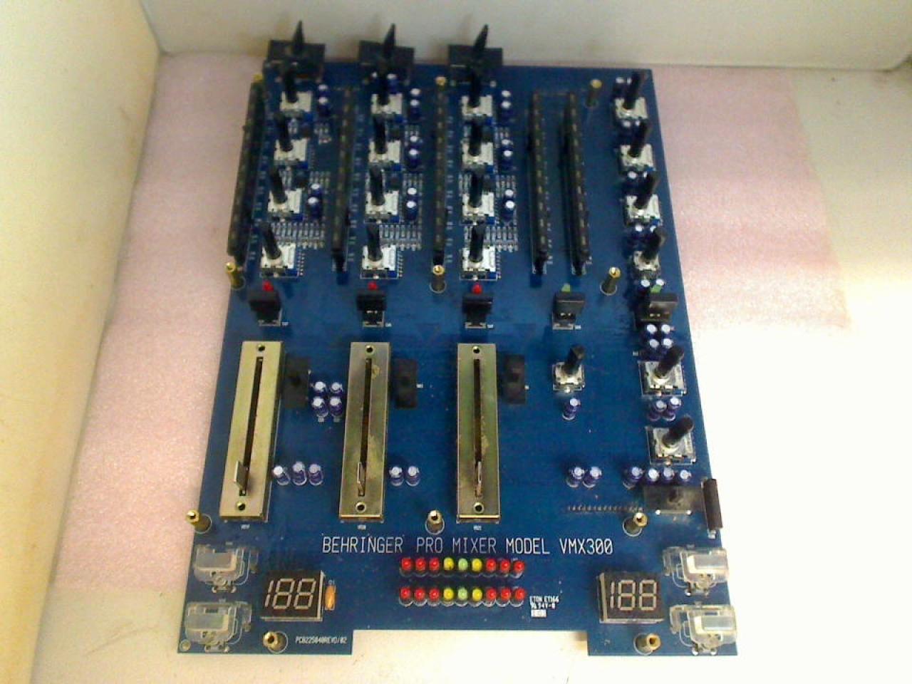 Elektronik Board Platine PCB225040REVD/02 Behringer Pro Mixer VMX300