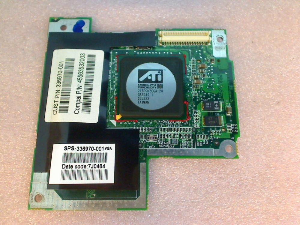 GPU graphics card ATI Radeon SPS-336970-001 HP Compaq nx7010 PP2080 -1