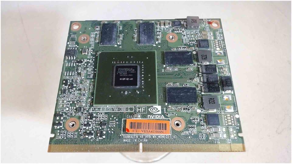GPU graphics card Nvidia Quadro VESA41H69N HP EliteBook 8560w