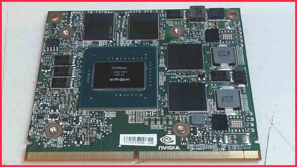 GPU graphics card nVidia N17P-Q3-A1 Dell Precision 7520 P53F