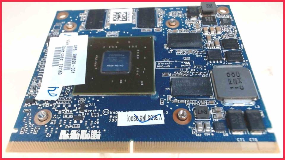 GPU graphics card nVidia Quadro 595820-001 HP EliteBook 8540w