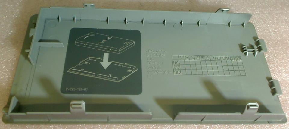Housing Cover Panel Akku Sony VGN-A115B PCG-8Q8M