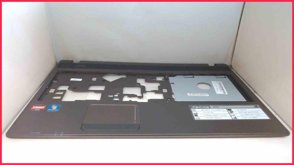 Housing Upper shell Hand rest with touchpad Acer Aspire 5552 PEW76