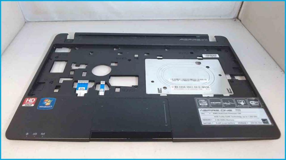 Housing Upper shell Hand rest with touchpad Aspire One 722 P1VE6