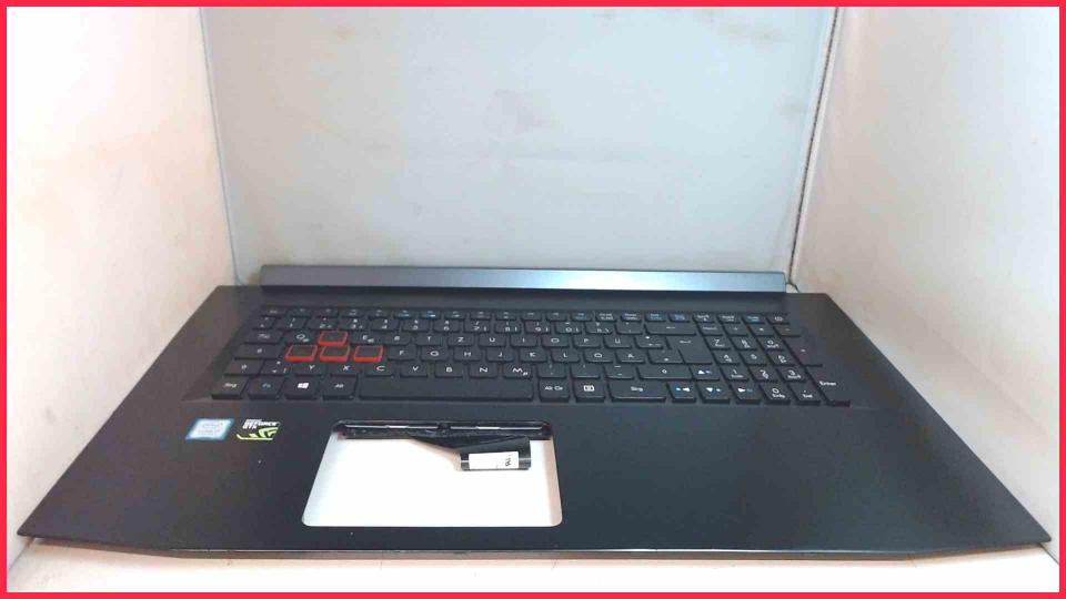 Housing upper shell & keyboard German Acer Predator PH317-51-7505