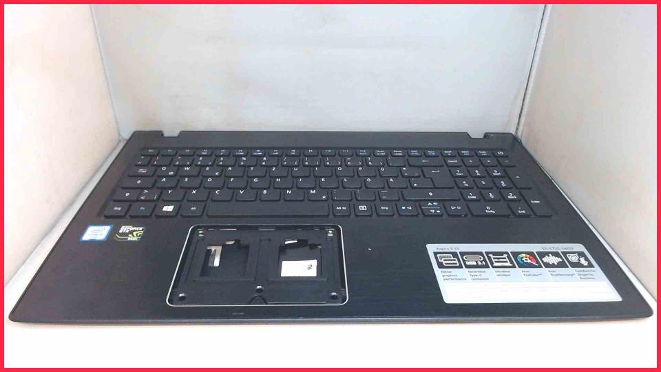 Housing upper shell & keyboard German Aspire E 15 E5-575-56GU N16Q2