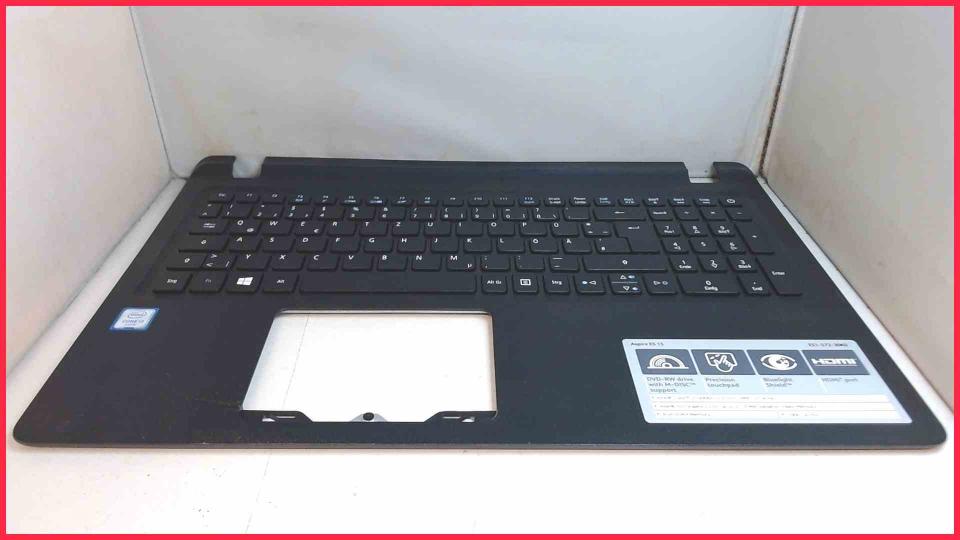 Housing upper shell & keyboard German Aspire ES 15 ES1-572-30K0