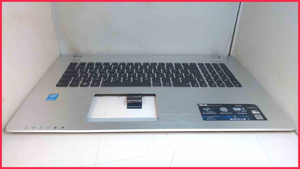 Housing upper shell & keyboard German Asus R751L