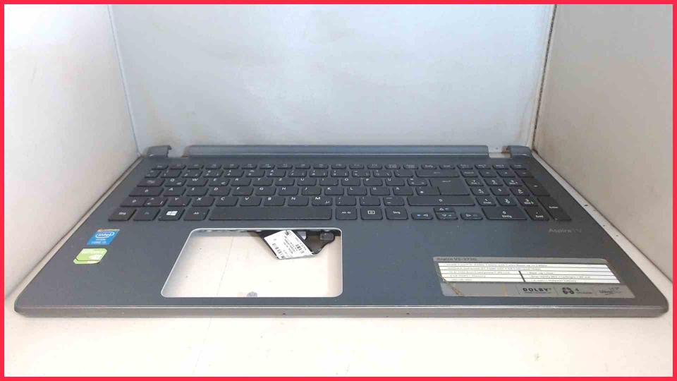 Housing upper shell & keyboard German Grau Acer Aspire V5-573G ZRQ