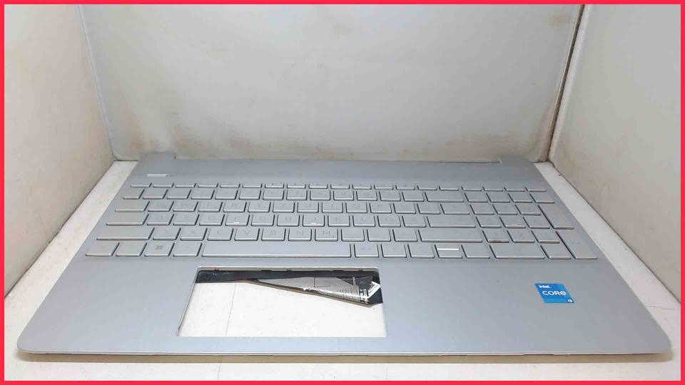 Housing upper shell & keyboard German  HP 15s-fq5333ng
