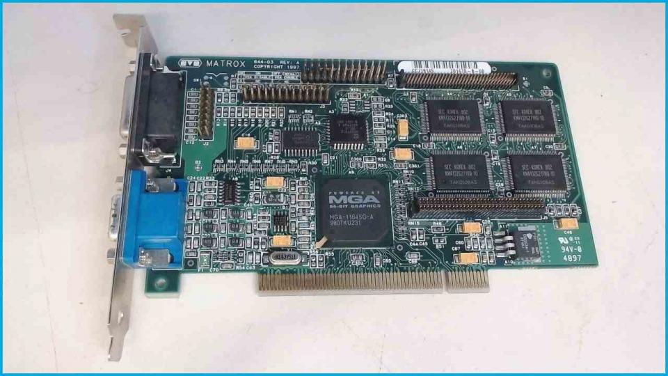 Graphics Card PCI Matrox Mystique 220 Business 644-03 4MB