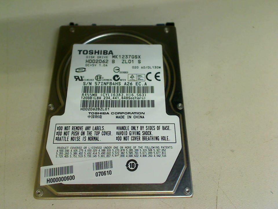 HDD hard drive 2.5\" 120GB HDD2D62 B ZL01 S (SATA) Asus X50RL