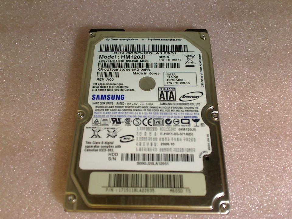 HDD hard drive 2.5" 120GB HM120JI (SATA) Samsung