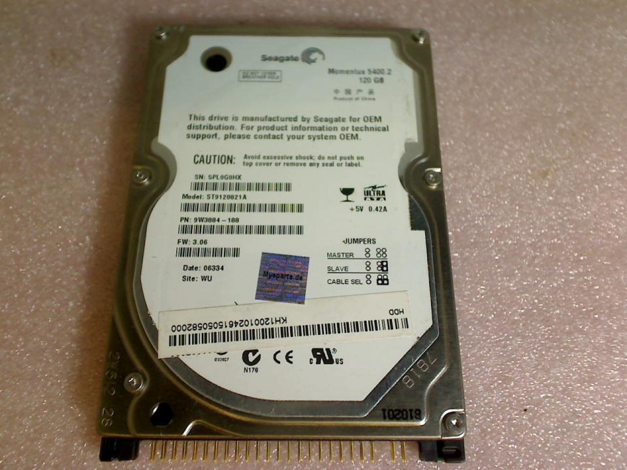 HDD hard drive 2.5\" 120GB IDE(AT) Seagate ST9120821A HP Compaq NX8220 -3