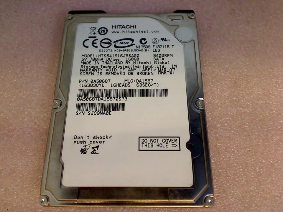 HDD hard drive 2.5" 160GB HTS541616J9SA00 (SATA) Hitachi