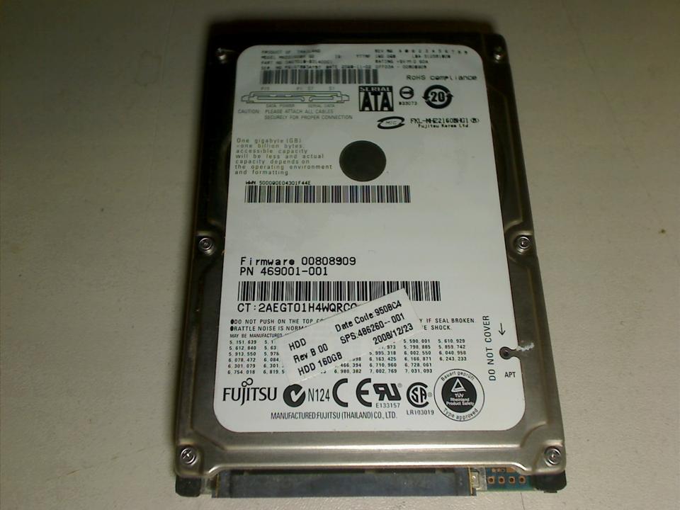 HDD hard drive 2.5" 160GB (SATA) MHZ2160BH G2 Fujitsu