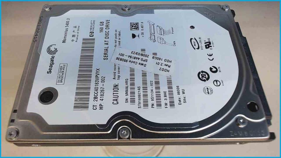 HDD hard drive 2.5" 160GB Seagate ST9160821AS Fujitsu Siemens AMILO Pi 2515