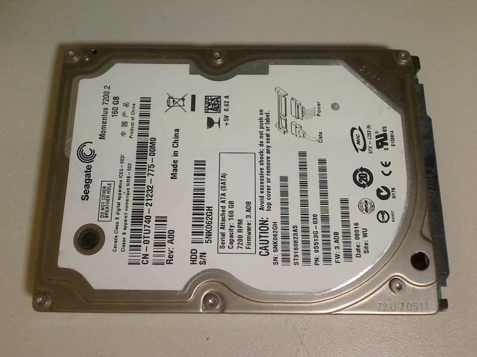 HDD hard drive 2.5" 160GB Seagate ST9160823AS Aspire one HAPPY2 ZE6