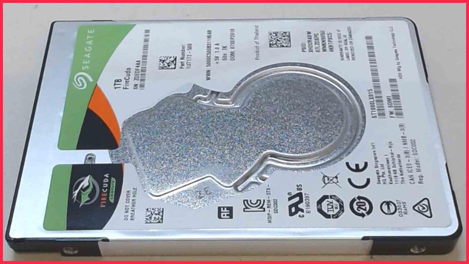 HDD hard drive 2.5" 1TB 1000GB SATA Seagate ST1000LX015 (6939h)